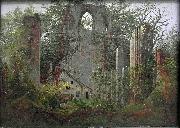 Caspar David Friedrich Ruins of Eldena Monastery near Greifswald oil on canvas